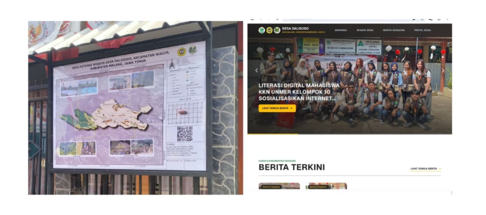Mahasiswa KKN Unmer Kelompok 10 Hadirkan Peta Potensi Desa Dalisodo Berbasis Digital